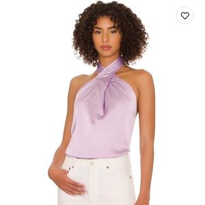 Revolve Superdown Amerie Pleated Halter Top